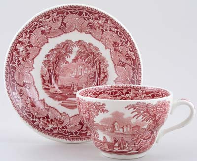 Cup and Saucer jumbo c1950s
